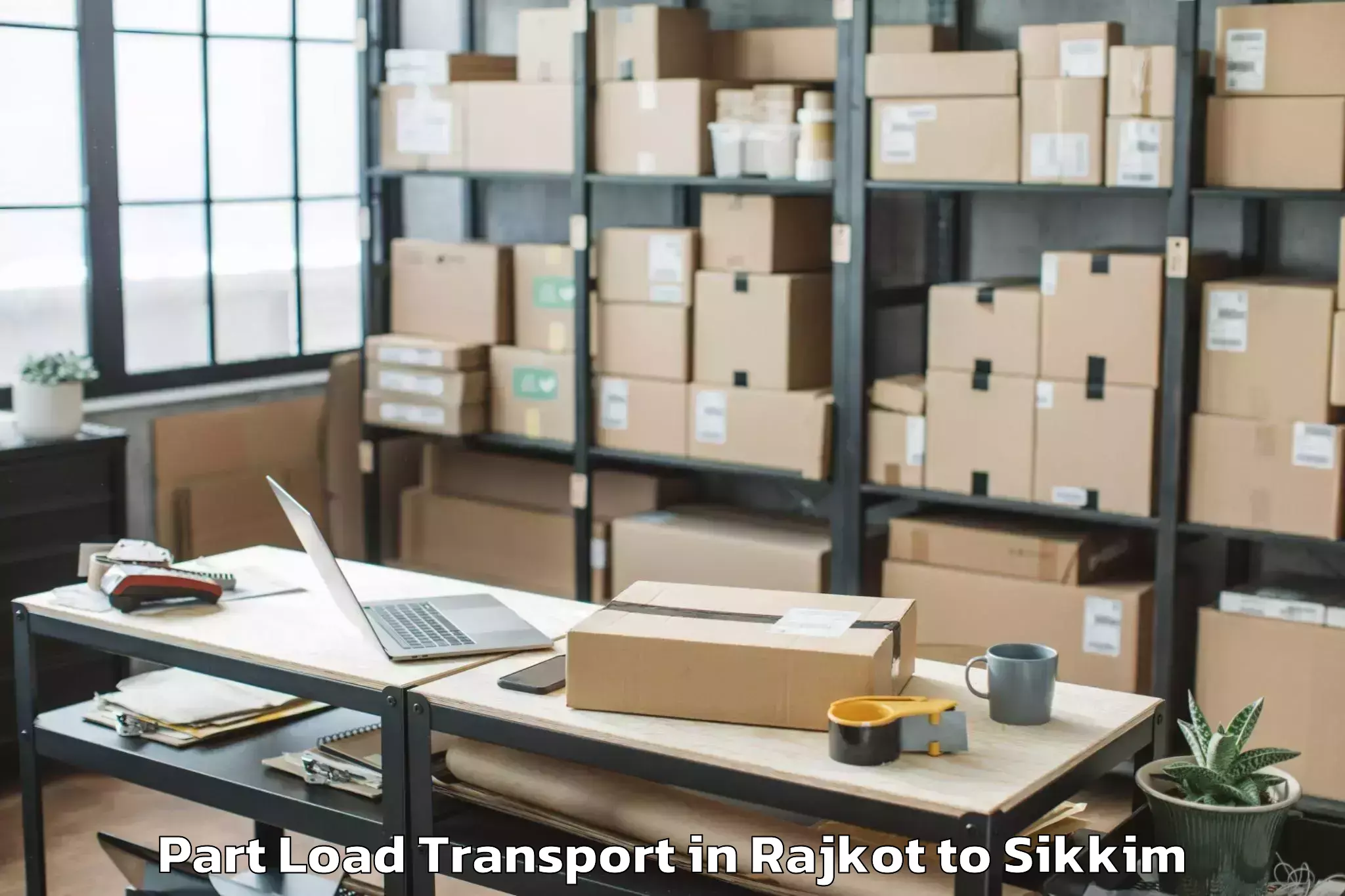 Leading Rajkot to Ravangla Part Load Transport Provider